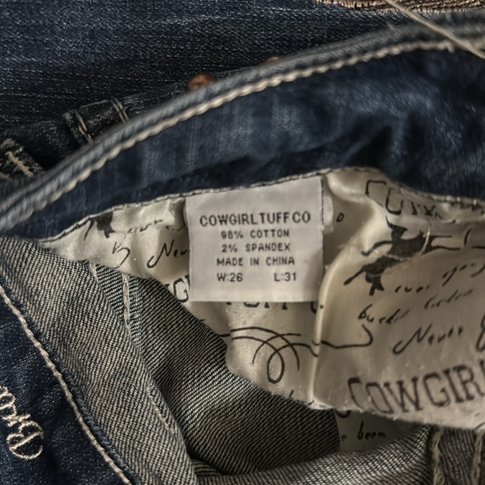 Cowgirl Tuff feather 🪶 Jeans - Picture 8 of 15